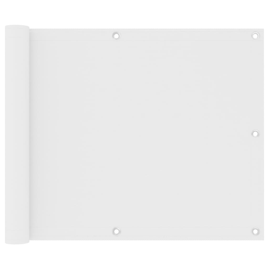 vidaXL Paravan de balcon, alb, 75 x 500 cm, țesătură oxford