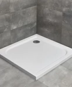 Cadita dus patrata Radaway Delos C, 90X90X5 cm, acrilica