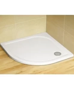 Cadita dus semirotunda Radaway Delos A, 80X80X4,5 cm, acrilica