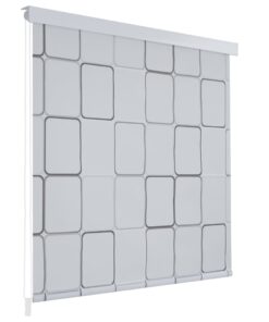 vidaXL Roletă perdea de duș 160x240 cm Model pătrate