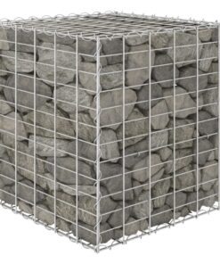 vidaXL Strat înălțat cub gabion, 60 x 60 x 60 cm, sârmă de oțel