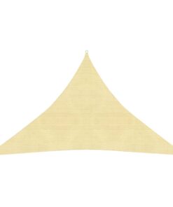 vidaXL Pânză parasolar, bej, 3 x 3 x 4,2 m, HDPE, 160 g/m²