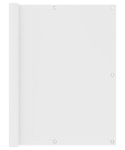 vidaXL Paravan de balcon, alb, 120 x 500 cm, țesătură oxford