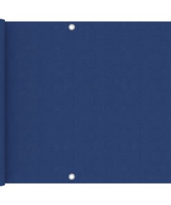 vidaXL Paravan de balcon, albastru, 75 x 500 cm, țesătură oxford