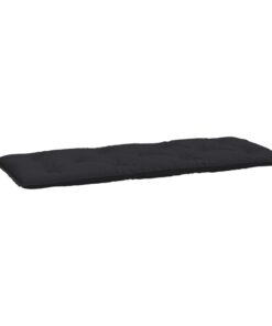 vidaXL Pernă pentru bancă de grădină, negru, 120x50x7 cm, textil