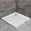 Cadita dus patrata Radaway Delos C, 100X100X5,5 cm, acrilica