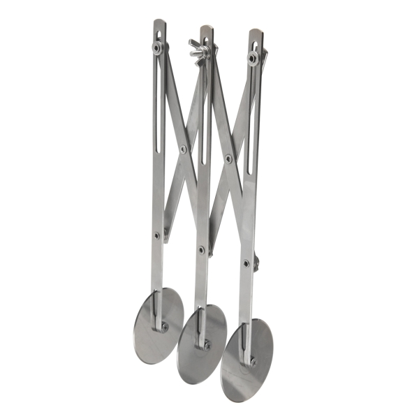 Dispozitiv taiere aluat, cu 3 role, reglabil, 24 x 4,5 cm - imagine 2