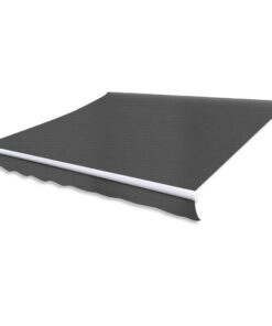 vidaXL Copertină reglabilă cu acționare manuală, 300 cm, antracit