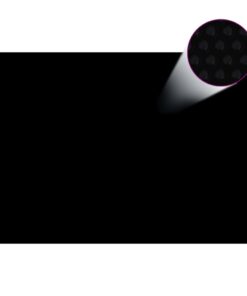 Folie solară pătrată pentru încălzirea apei din piscină 6 x 4 m, Negru