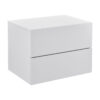 Noptiera montabila pe perete, 2 sertare, 40x29x30 cm, PAL, alb
