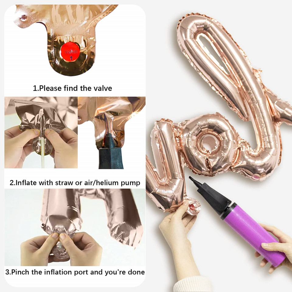 Set aniversar KerKoor, cifra 18, latex/folie, multicolor - imagine 3