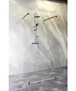 Cabina dus Walk-In Sanotechnik Sanoflex Black Freedom I, 140 x H195 cm