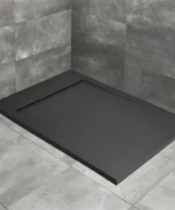 Cadita dus dreptunghiulara Radaway Teos F 150 x 80 x H4 cm, decupabila, antracit