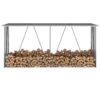 vidaXL Șopron depozitare lemne antracit 330x84x152 cm oțel galvanizat