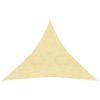 vidaXL Pânză parasolar, bej, 3 x 3 x 3 m, HDPE, 160 g/m²