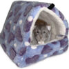 Pat pentru hamster Oncpcare, bumbac, violet/albastru/alb, marimea S