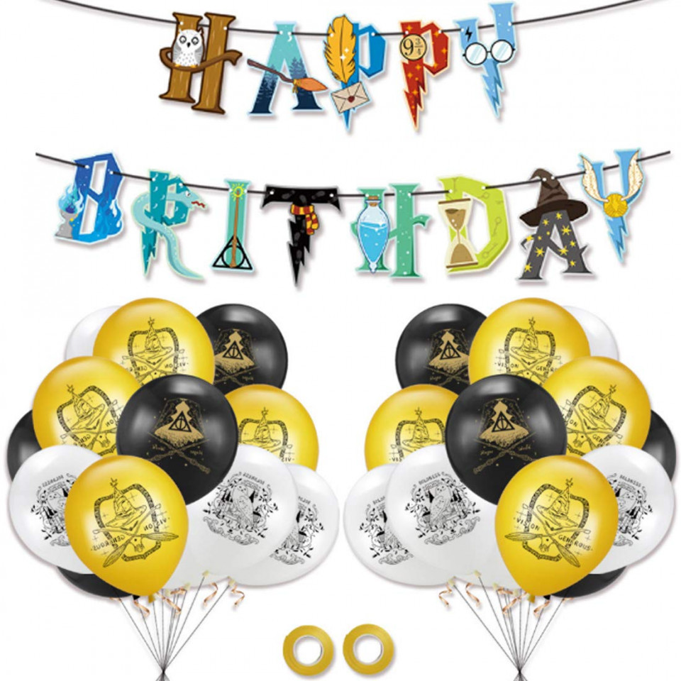 Set aniversar Miotlsy, latex, multicolor, 23 piese