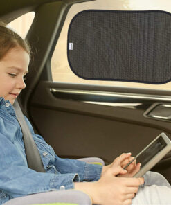 Alternative view of Set de 3 parasolare pentru geamurile auto laterale Adoric, nailon, negru, 31 x 51 cm