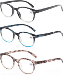 Set de 3 perechi ochelari de citit Modfans, pentru dama, cu dioptrii 1.50, plastic, multicolor