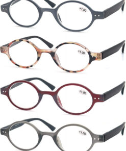 Set de 4 perechi ochelari de citit Modfans, pentru dama, cu dioptrii 1.0, plastic, multicolor