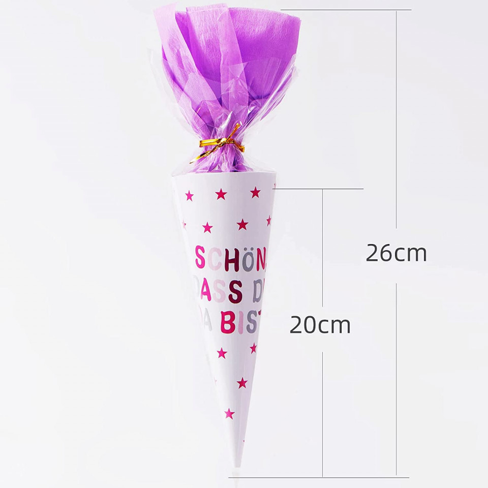 Set decoratiuni pentru inceperea scolii ANYUNKEY, latex, roz/mov, 57 piese - imagine 2