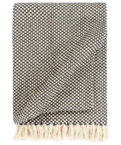 vidaXL Pătură decorativă, antracit, 160 x 210 cm, bumbac