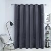 vidaXL Draperie opacă cu inele metalice, antracit, 290x245 cm, catifea