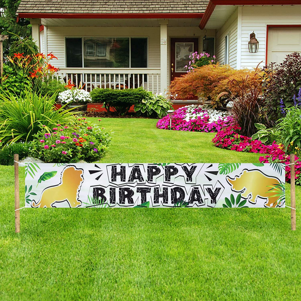 Banner aniversar WERNNSAI, poliester, multicolor, 50 x 300 cm - imagine 4