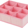 Organizator pentru dulap mDesign, textil, roz, 35,6 x 30,5 x 10 cm