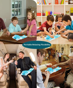 Alternative view of Set de 2 jucarii anti-stres WHATOOK, silicon, verde/albastru, 17 x 9,9 cm