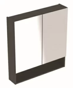 Dulap cu oglinda Geberit Selnova Square cu doua usi 58,8x17,5xH85 cm antracit