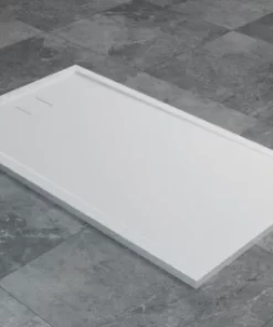 Cadita de dus SanSwiss Livada W20AS 120x70xH3,7 cm marmura sintetica alba