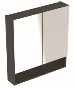 Dulap cu oglinda Geberit Selnova Square cu doua usi 78,8x17,5xH85 cm antracit