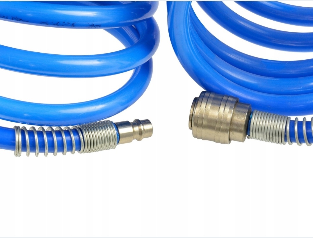 Furtun compresor spiralat albastru 25M - imagine 2