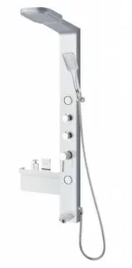 Panel dus cu hidromasaj Sanotechnik Ibiza 135,7x37,5X52 cm argintiu mat