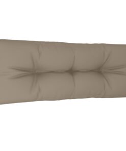 vidaXL Pernă canapea din paleți, gri taupe, 120 x 40 x 10 cm