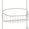 Raft suspendat pentru baie mDesign, metal, gri deschis, 25,1 x 15,2 x 42,2 cm