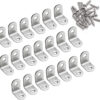 Set de 20 accesorii pentru mobilier ANM, otel inoxidabil, argintiu, 21 x 21 x 16 mm