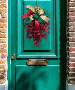 Alternative view of Set de 3 role de panglica Busy Bee, textil, rosu/auriu/verde, 9,14 cm