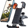 Suport telefon pentru bicicleta Andobil, metal/plastic, negru/portocaliu, 9 x 18 x 3 cm