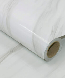 Tapet AWNIC, vinil, alb, 60 x 500 cm