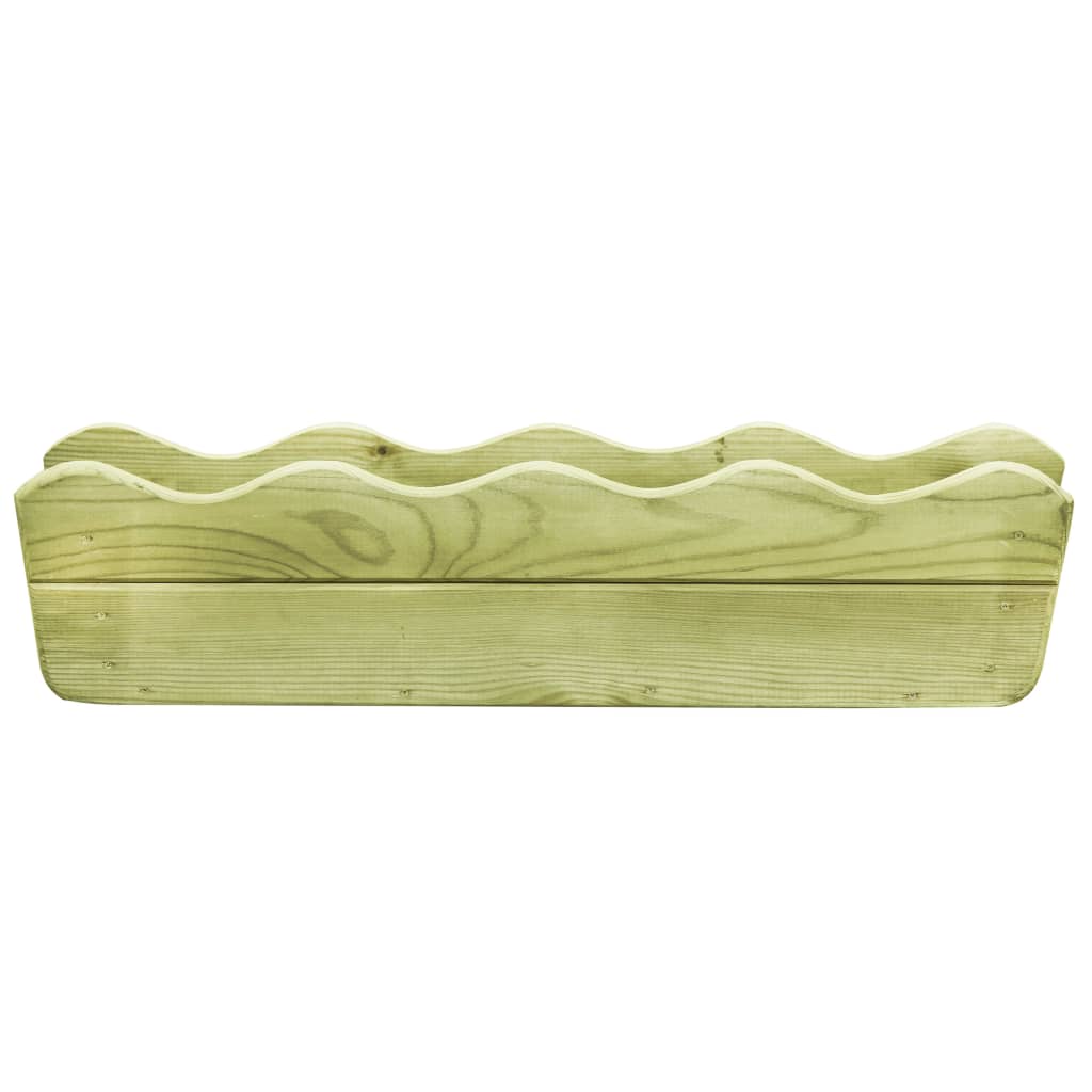 vidaXL Strat înălțat de grădină, 80x18x18 cm, lemn de pin tratat