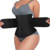 Corset modelator FeelinGirl, neopren/poliamida, negru, marimea 5XL