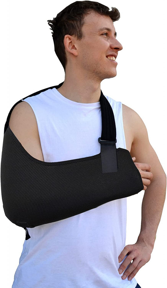 Orteza pentru cot-incheietura 4DflexiSPORT, poliester, negru, 47 x 39 x 45 cm - imagine 3