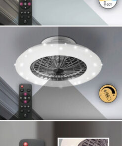 Alternative view of Plafoniera Dalfon LED, metal, argintiu, alb, 1700 lm, temperatura de culoare ajustabila (3000-6500K), 6859, Rabalux