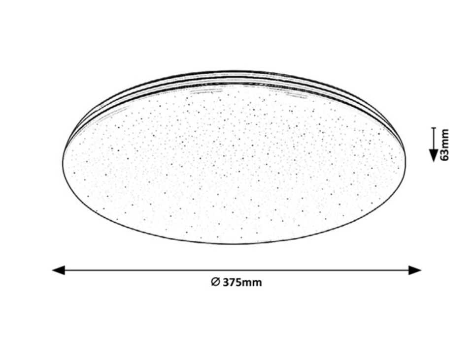 Plafoniera Toma LED, metal, crom, alb, 2100 lm, lumina neutra (4000K), 3875, Rabalux - imagine 3