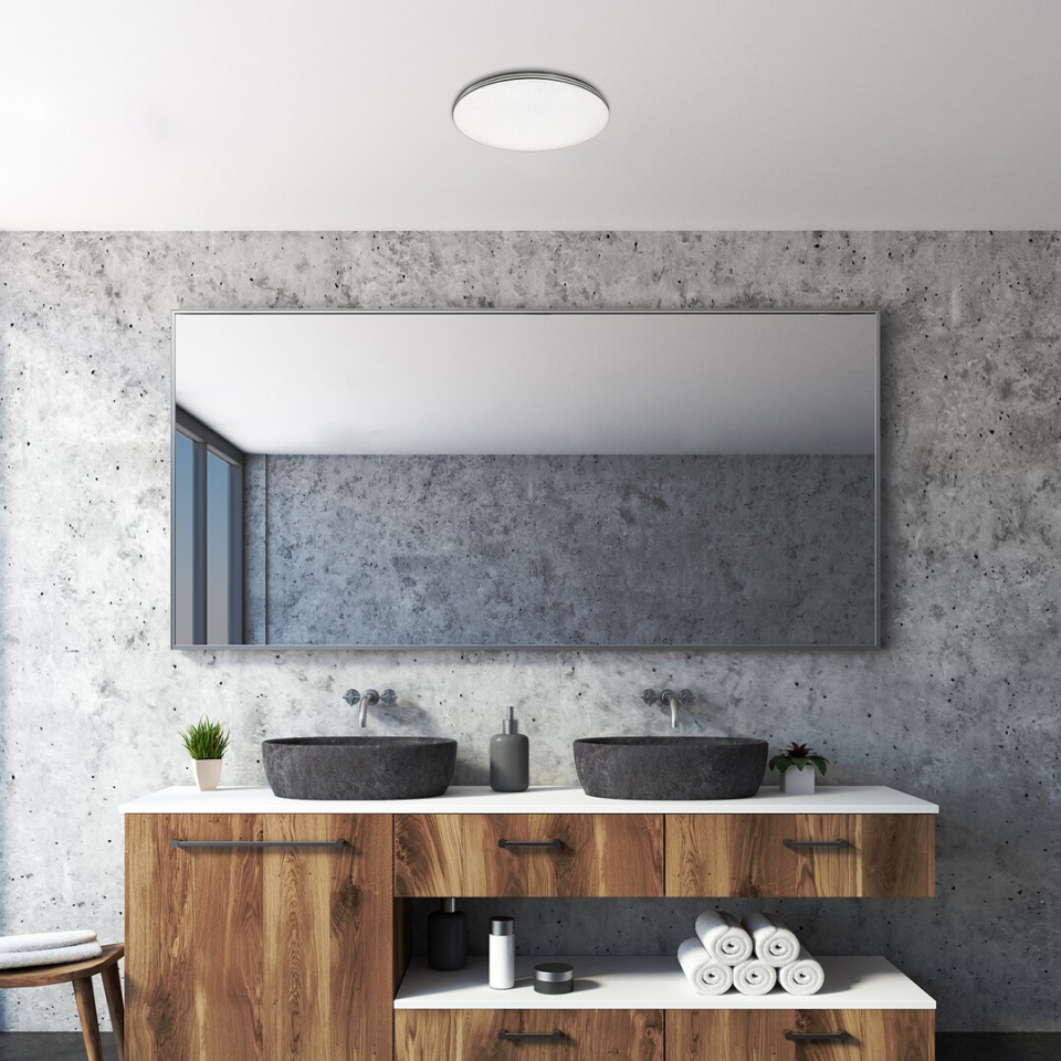 Plafoniera Toma LED, metal, crom, alb, 2100 lm, lumina neutra (4000K), 3875, Rabalux - imagine 4