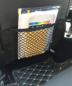 Alternative view of Set de 4 buzunare de depozitare pentru scaunul auto BESTZY, spandex, negru, 25 x 30 cm