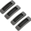 Set de 4 manere autoadezive pentru mobilier Kitchen-Dream, plastic, gri, 11 x 3 x 1,5 cm