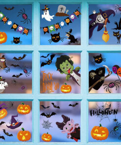 Set de stickere pentru fereastra GRESAHOM, PVC, multicolor